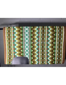 Couverture de selle Western en laine véritable Finest Handwoven Premium Horse Riding Durable Comfortable Equestrian Blanket for Rodeo Show - Product Image 2