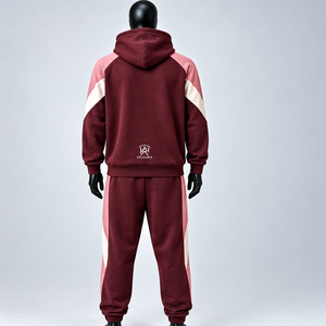 Oferta Destacada: Sudadera con Capucha para Hombre, Color Borgoña, Sostenible, Nueva Colección, Personalizable, Corte Holgado, Informal, con Bolsillos Laterales y Centrales - Product Image 2