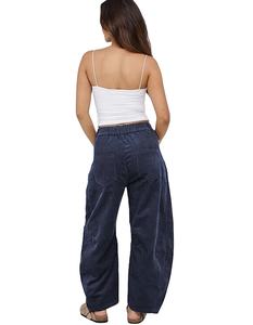 NUEVA COLECCIÓN: PANTALONES DE PANA PARA MUJER, ESTILO BOLERO, CINTURA MEDIA, CASUAL, ANCHO, CORTOS, DE FÁBRICA DIRECTA - Product Image 1