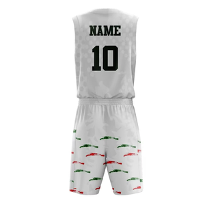 Conjunto de Uniforme de Baloncesto Personalizado, Estilo Equipo de EE. UU., Sublimado, 100% Poliéster Transpirable, Sin Mangas, Bajo MOQ, Fabricante - Product Image 6