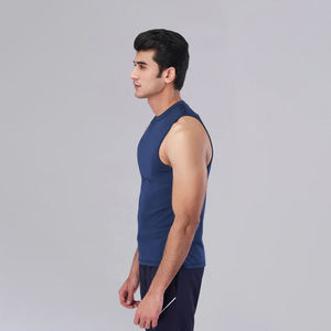 Cotton Breathable Men's Tank Top Muscle <b>Singlet</b> Sleeveless Fitness <b>Running</b> Gym Custom Logo Sports Vest - Product Image 4