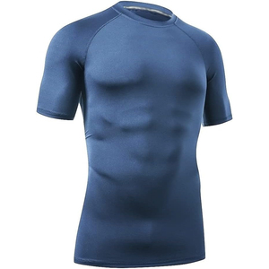 <b>Custom</b> Logo Half Sleeve Rash Guard Quick Dry <b>Compression</b> <b>Shirt</b> Manufacturer Bulk Supply - Product Image 6