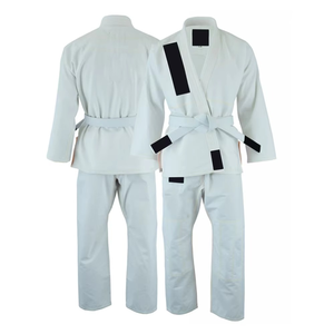 Uniforme de karaté pour hommes de haute qualité avec logo personnalisé brodé, en polyester et coton, tenue d'arts martiaux, prix d'usine, entraînement - Product Image 2