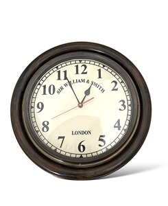 Horloge murale vintage en bois et verre, décoration décorative pour la maison et le bureau, horloge classique, cadeau par Tajdaar Handicrafts - Product Image 4