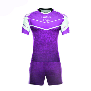 Custom Manufacturer designs sports rugby uniforms utilizing 100% Polyester with Global Supply reach <b>for</b> distributors. - Product Image 3