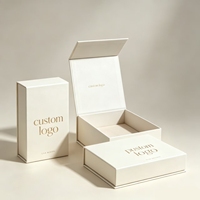 Boîte cadeau de luxe à fermeture magnétique, logo imprimé personnalisé, boîte en papier rigide, emballage écologique pour mariage, emballage cadeau d'entreprise