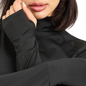 Nouvelle Veste de Sport Femme à Manches Longues en Spandex/Nylon Respirante et à Séchage Rapide avec Fermeture Éclair sur le Devant – Qualité Supérieure pour Yoga et Entraînement - Product Image 3