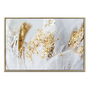 Oppidan Home "Golden Quills" Acento de pared 40 "H X 60" W" - Product Image 1