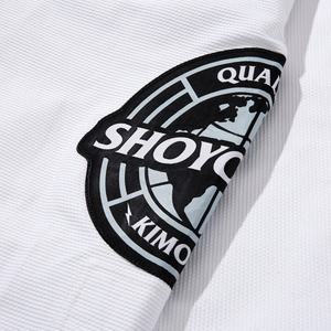 Kimono de Jiu-Jitsu blanc Shoyoroll OEM, Kimono de BJJ brésilien personnalisé, uniforme de Jiu-Jitsu fabriqué en tissu perlé 100% coton, combinaisons de Jiu-Jitsu - Product Image 5