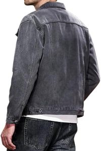 Veste d'hiver, meilleur fabricant de vestes en jean pour hommes, couleur unie, service OEM personnalisé, dernier style, denim teint uni - Product Image 4