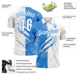 เสื้อโปโลเทนนิสสั่งทำขายส่ง ผ้าโพลีเอสเตอร์น้ำหนักเบา ระบายอากาศได้ดี ผลิตจากโรงงานเสื้อผ้ากีฬาแบบ OEM - Product Image 3
