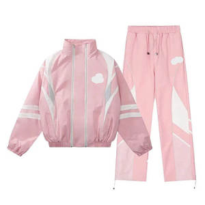 Conjuntos Deportivos Cortavientos de Invierno, 100% Algodón Transpirable, Tallas Grandes, Dos Piezas, para Hombre y Mujer, Cómodos e Informales - Product Image 4