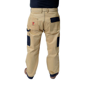 Pantalon cargo classique à jambe droite Solid Trader, pour un usage quotidien décontracté, coutures durables, haute résistance à la traction, robuste - Product Image 6