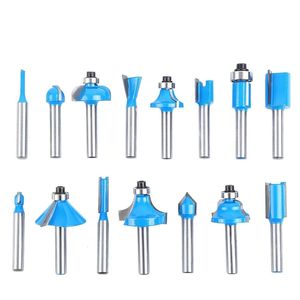 15pcs Solid 1/4 \ "Shank Carbon Milling Cutter Router Bit Set Tungsten Carbide US Router Bit Set - Product Image 4