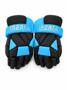 Custom Wholesale OME Professional Premium Black Blue Lacrosse <b>Gloves</b> for Men | Padded Protective Lacrosse <b>Gloves</b> - Product Image 2