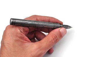 Bolígrafo de Acero de Damasco de Acción Rápida, Lujoso y Hecho a Mano, Bolígrafos Metálicos con Punta de Bola, Herramienta de Escritura Ejecutiva para Oficina, Regalo de Papelería - Product Image 2