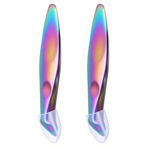 Coupe-cuticules mini en acier inoxydable Rainbow, lame biseautée incurvée de 12,5 mm, outil portable pour ongles, nouveau design - Product Image 5
