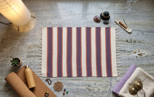 Ensemble de tapis en coton rayé tissé à la main, lavable, réversible, pour la décoration de la maison, salon, chambre, hôtel - Product Image 3