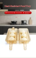 Plat de cuisson PPSU haute température résistant, pour buffet commercial, KFC, transparent, compatible micro-ondes, récipient spécial pour aliments chauds