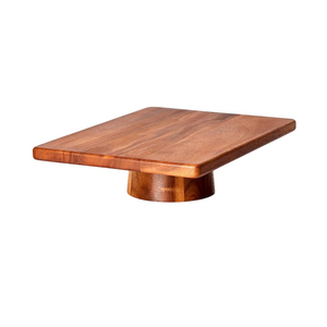 ฐานวางเค้กไม้มะม่วงแกะสลักลายสแกลลอป งานแฮนด์เมด สำหรับงานแต่งงาน วันเกิด และตกแต่งบ้าน - Product Image 5