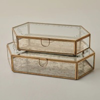 Caja de Almacenamiento Decorativa de Metal, Latón y Aluminio, para Decoración del Hogar, Mesa, Hotel