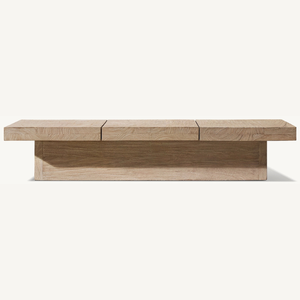 Table basse rectangulaire en bois, mobilier moderne pour salon, écologique et durable, en promotion - Product Image 4