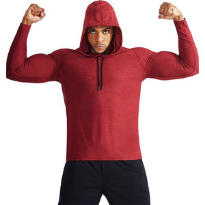 Sudadera con Capucha de Secado Rápido para Hombre, Protección UV, Ropa Deportiva, Manga Raglán, Absorbe la Humedad - Product Image 4