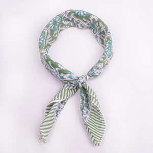 Vintage style handkerchief Cotton Bandana <b>Square</b> <b>Scarf</b> Multifunctional Casual Wear Spring Summer Eco Friendly Wrap - Product Image 4