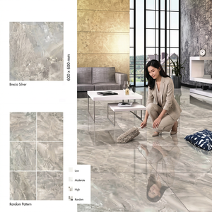 Vistaar 2x2 Porcelana Kajaria Suelo vitrificado y azulejos de pared cerámicos 600x600 Atlantis Beige 60x60 GVT 24x24 Precio barato - Product Image 6
