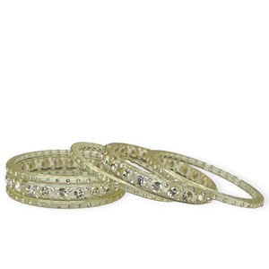 Premium <b>Clear</b> Acrylic Bangles Set with Crystal Stone Detailing Stylish Lightweight Daily Wear Jewellery Wholesale Price - Product Image 3