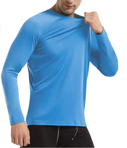 Vente en gros de t-shirts de sport personnalisés avec votre logo, à séchage rapide, légers, protection UV, UPF50, manches longues, pour hommes, pour la pêche - Product Image 3