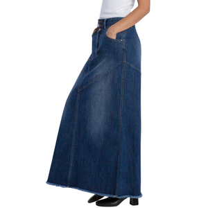 Faldas Vaqueras Casuales de Verano para Mujer, Estilo Vintage, Tela Cómoda, Detalle de Botones, Venta al por Mayor, Personalizable, Muestra Gratuita, Mejor Calidad - Product Image 2