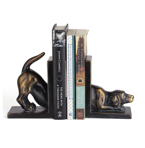 Serre-livres antiques couleur argent brillant, de bonne qualité, en métal, motif cerf, dernière arrivée, décoration de chambre à coucher - Product Image 4