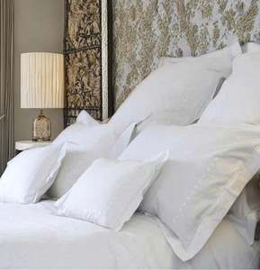 Juego de Fundas de Edredón de Algodón Personalizadas al por Mayor con Bordado de Plantas y Puntos Blancos, Fundas de Almohada con Dobladillo, para Hogar, Hotel, Boda - Product Image 1