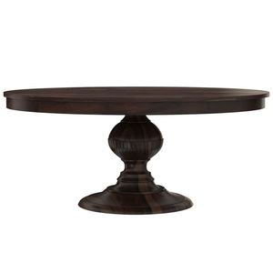 Support à gâteau en bois au fini naturel avec base robuste pour la présentation de gâteaux de fête et la décoration de comptoir de cuisine - Product Image 1
