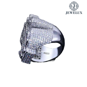 High Demnd Unisex <b>925</b> <b>Silver</b> <b>Ring</b> IGI Certified Designer Finish for Wedding Engagement Party Wear Available for Export Price - Product Image 3