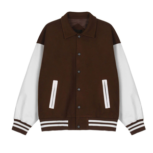 Veste en laine pour homme, style streetwear, confortable et moderne, avec un style traditionnel, col montant, logo sur le devant, vêtement d'extérieur décontracté pour un usage quotidien - Product Image 1