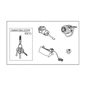 กุญแจรถใหม่ Grandeur/Azera, รีโมท และพวงกุญแจ 819053L100 - Product Image 1