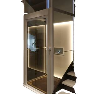 ट्रैक्शन ड्राइव गियरबॉक्स सुरक्षित यात्री लिफ्ट 400 किलोग्राम-600 किलोग्राम इलेक्ट्रिक होम लिफ्ट इनडोर/आउटडोर विला आवासीय 4-8 व्यक्ति - Product Image 6