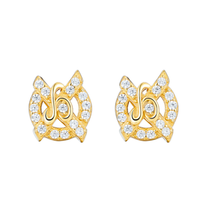 Pendientes de Aro de Plata Chapados en Oro con Moissanita, Diseño Étnico e Indonesio Artístico Retro y Moderno para Mujer - Regalo - Product Image 4