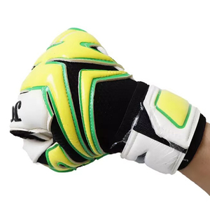 Gants de gardien de but personnalisés OEM, paume en cuir haute adhérence, protection des doigts imperméable, pour joueurs de football professionnels, unisexe - Product Image 3