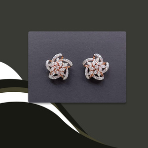 Pendientes de Diamantes Cultivados en Laboratorio, Certificados por HRD, Oro Sólido de 14K de Lujo para Mujer, para Usar en Todas las Ocasiones, Compre Directamente a un Proveedor Indio de Confianza - Product Image 2