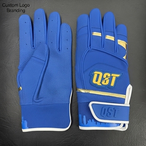Gants de frappe en cuir synthétique pour jeunes, à doigts entiers - Légers, antidérapants, personnalisables pour l'entraînement et l'utilisation en club de baseball - Product Image 4