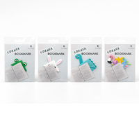 Marcapáginas de PVC con Diseño Original, Reutilizable, Antideslizante, Libre de Ftalatos, Impresión UV, Diseño de Oso de Anime, Marca Nicher, Regalo de Papelería