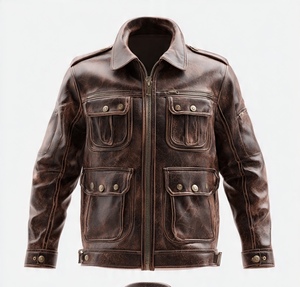 High Quality Premium Cool and Classy Leather <b>Jacket</b> For Casual Use - Product Image 3