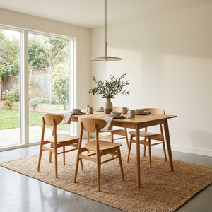 Silla de Comedor Moderna Casual de Mediados de Siglo, de Madera de Roble Macizo NAM HAI, con Respaldo Curvo Ergonómico, Resistente para Uso en el Hogar y Restaurantes - Product Image 6