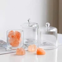 Porte-bougie en verre cloche 210 ml 350 ml, porte-bougie pilier, décoration durable pour la maison et les mariages