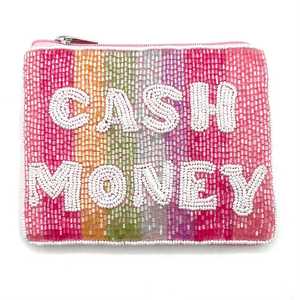 <b>Green</b> Beaded Leopard Coin <b>Purse</b>, Pouch, Beaded Bag, Wallet - Product Image 5