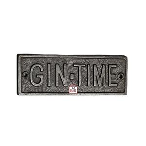 Hierro fundido Interior Apartamento Casa Habitación Puerta Señal Montado en la pared GIN TIME Hotel Placa de puerta Placas - Product Image 1