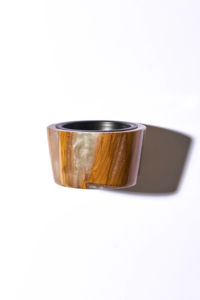 Premium Quality Best Artisans Handmade Wood Incense <b>Burner</b> with Green Resin Base and Natural Grain Pattern <b>for</b> Aromatic Use - Product Image 5